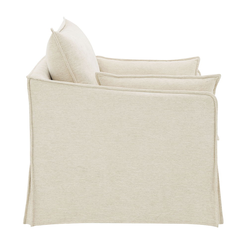 Shane - Chair With 2 Pillows - Beige Linen - Urban Living Furniture (Los Angeles, CA)