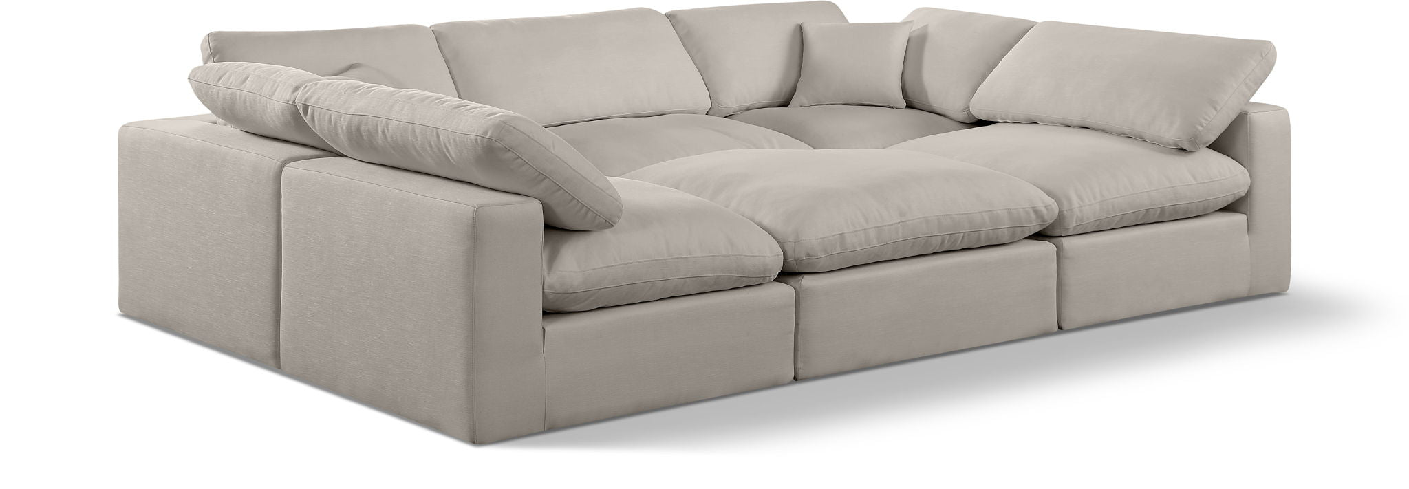 Comfy - 6 Piece Linen Sectional - Urban Living Furniture (Los Angeles, CA)