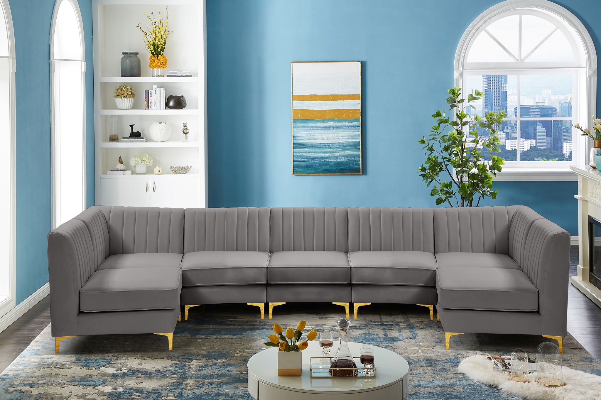 Alina - 7 Piece Modular Sectional - Urban Living Furniture (Los Angeles, CA)