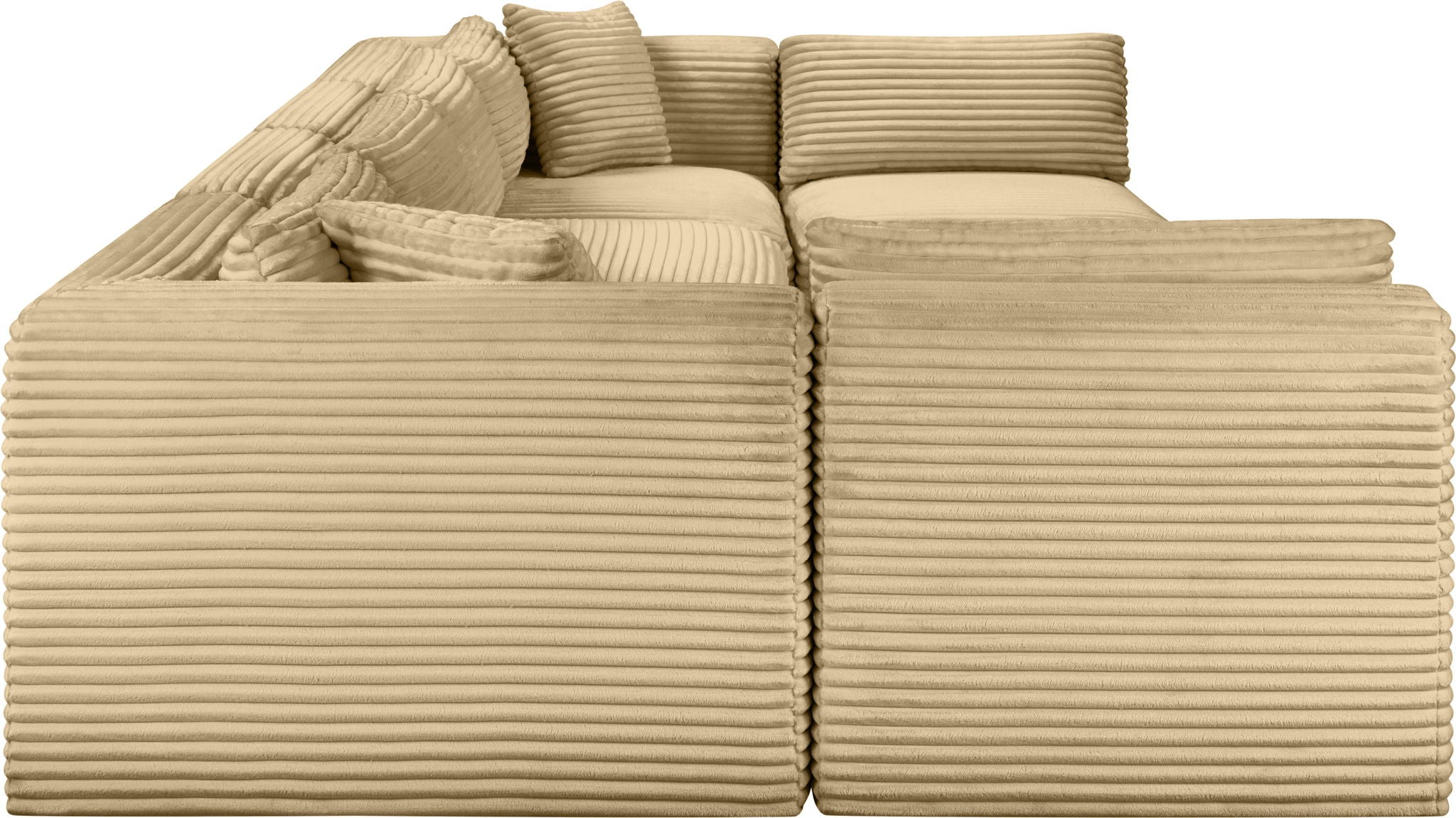 Shaggy - 6 Piece Modular U-Shaped Armless Sectional - Urban Living Furniture (Los Angeles, CA)