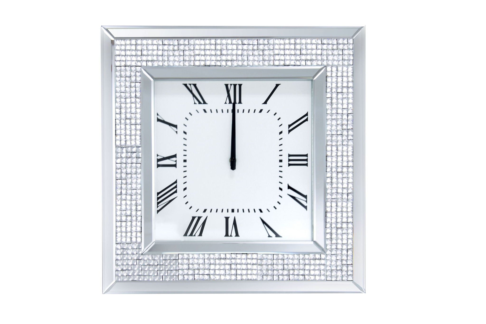 Ornat - Wall Clock - Faux Square Diamonds - Urban Living Furniture (Los Angeles, CA)