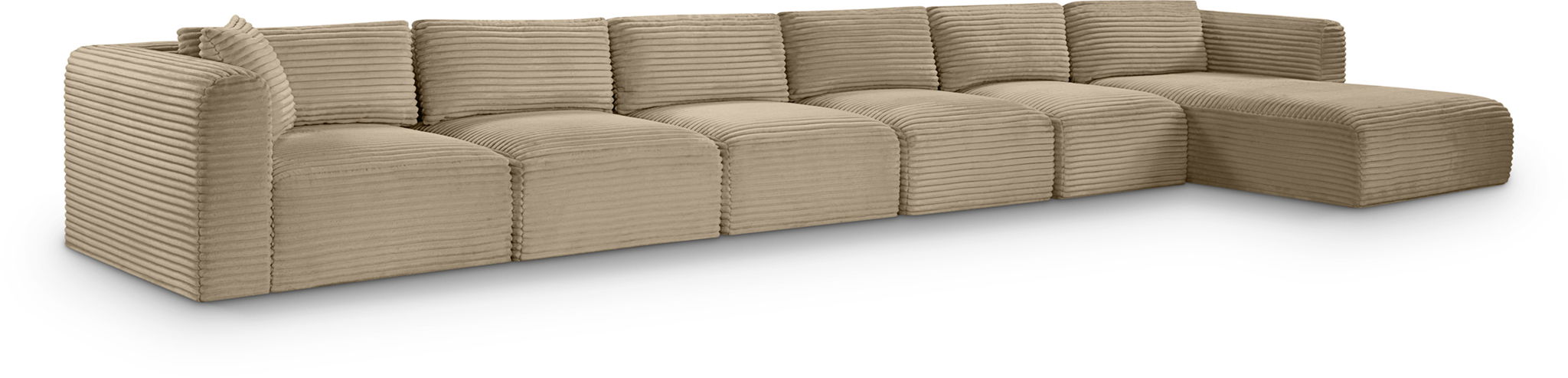 Shaggy - Fabric 6 Piece Modular Sectional With Chaise - Urban Living Furniture (Los Angeles, CA)