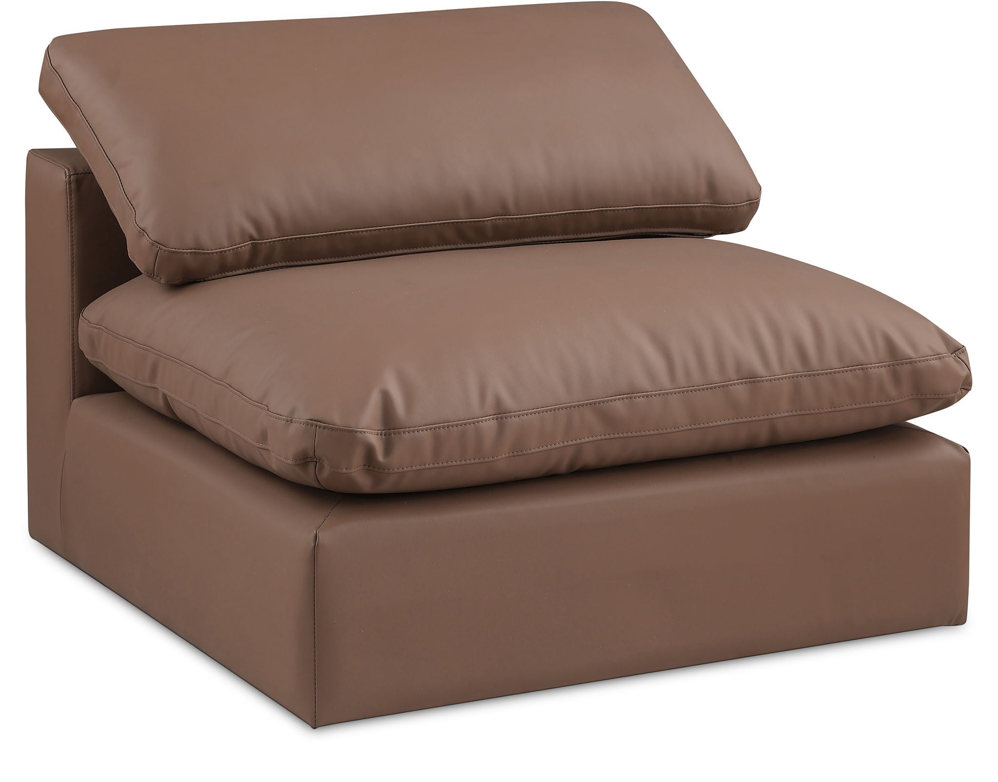 Comfy - Faux Leather Armless Chair - Urban Living Furniture (Los Angeles, CA)