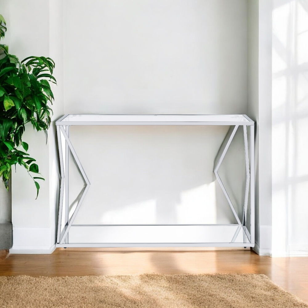 Virtue - Sofa Table - Clear Glass & Chrome - Urban Living Furniture (Los Angeles, CA)