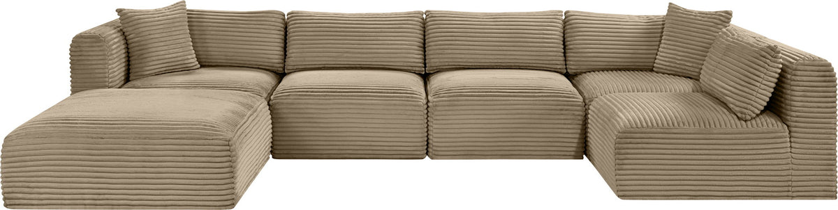 Shaggy - Fabric 6 Piece Modular U-Shaped Sectional - Urban Living Furniture (Los Angeles, CA)