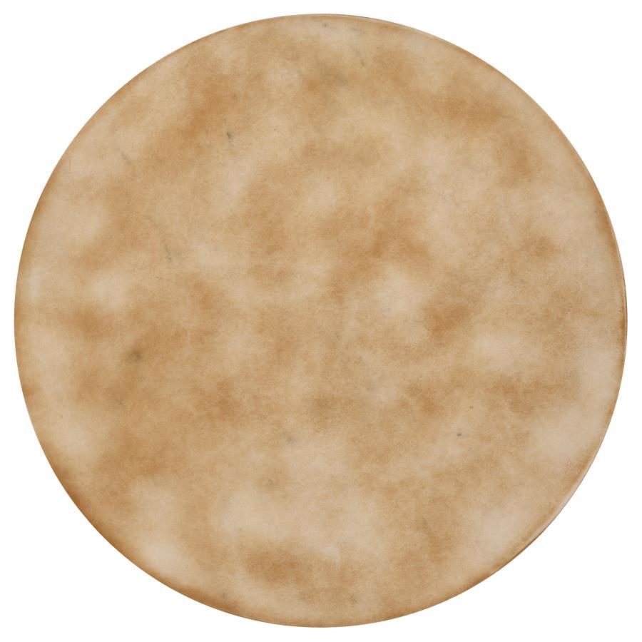 Bernardo - Round Wire Frame Side Table - Natural And Gunmetal - Urban Living Furniture (Los Angeles, CA)