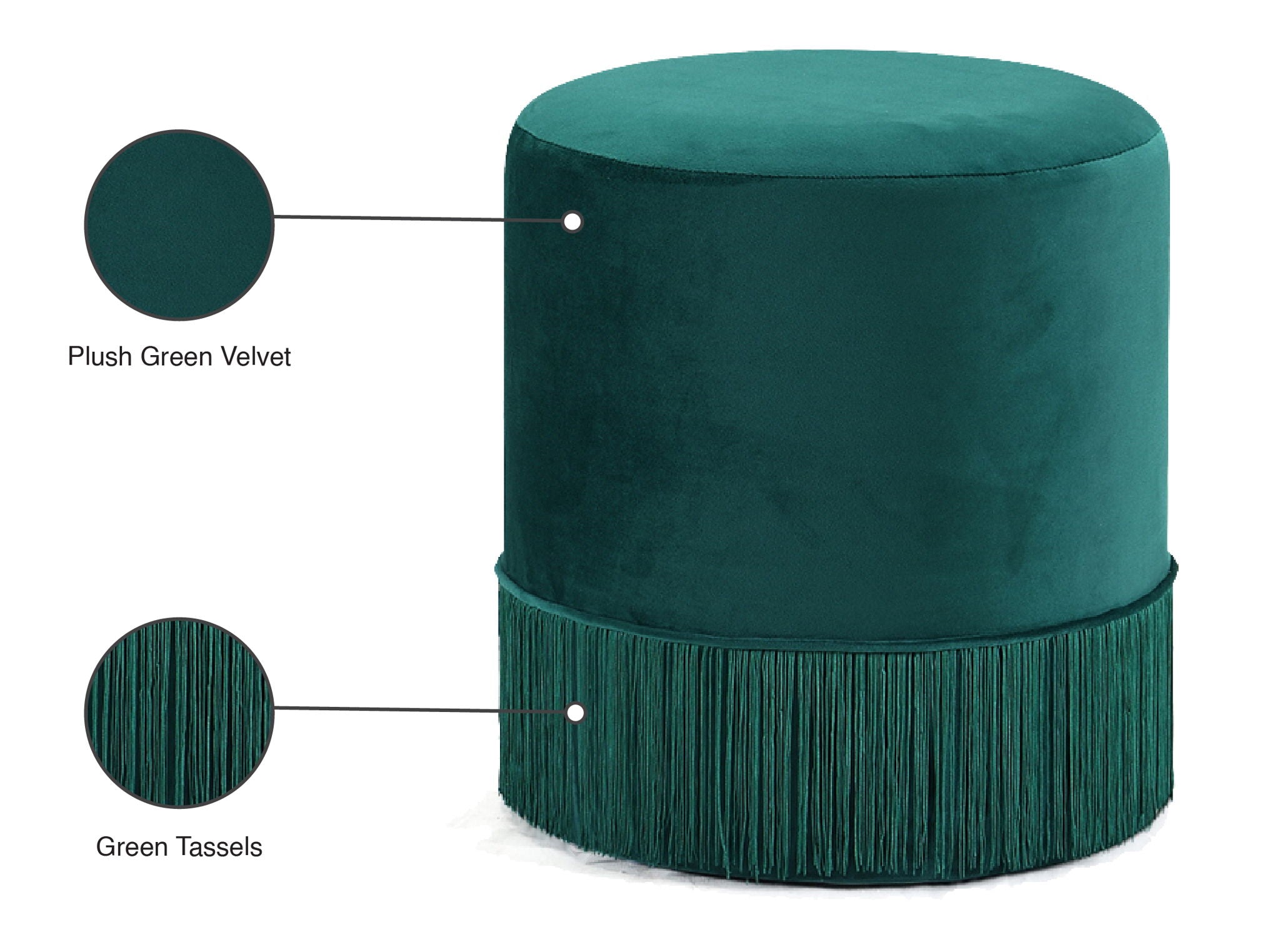 Teddy - Stool Ottoman - Urban Living Furniture (Los Angeles, CA)
