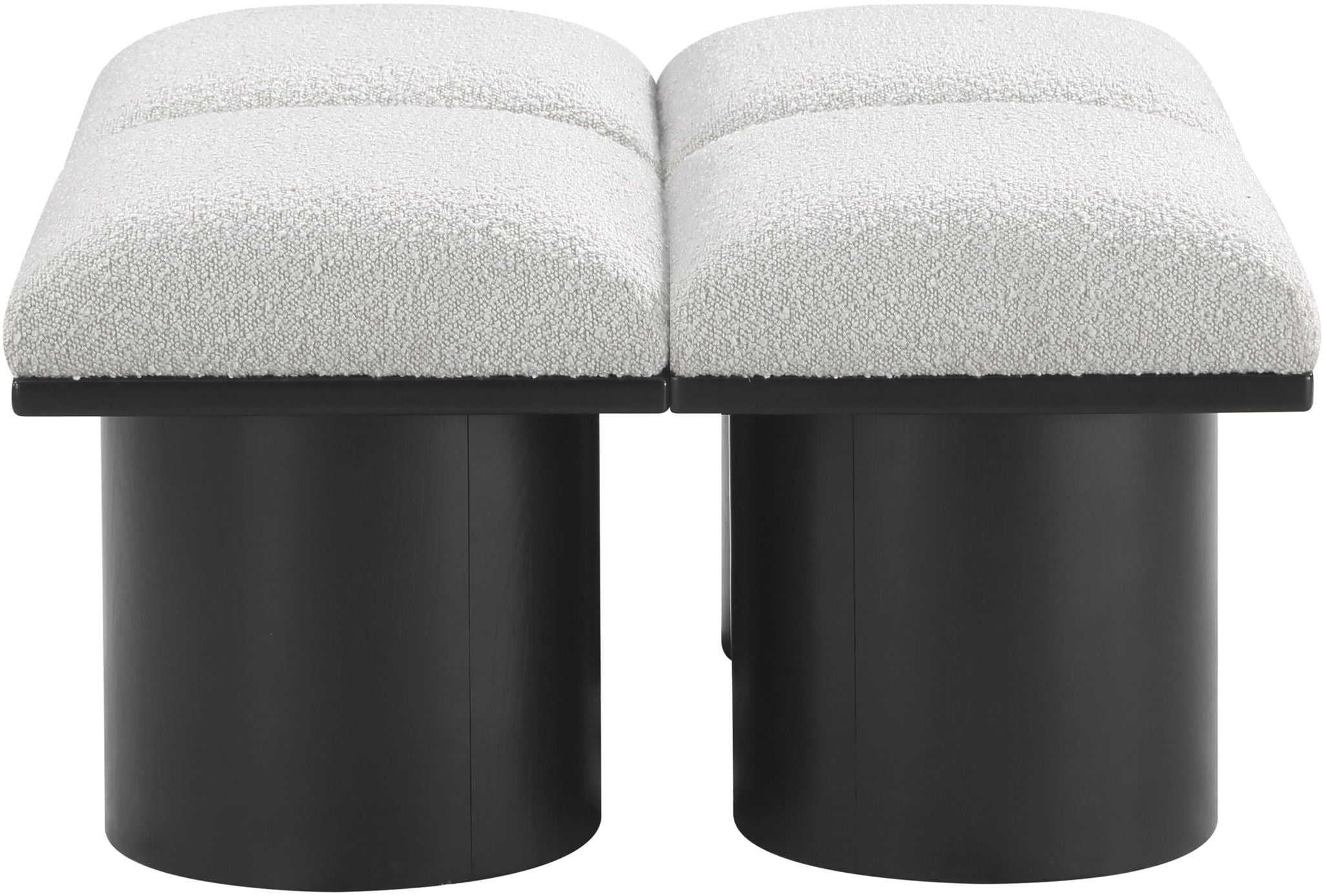 Pavilion - 4 Piece Modular Bench With Black Base