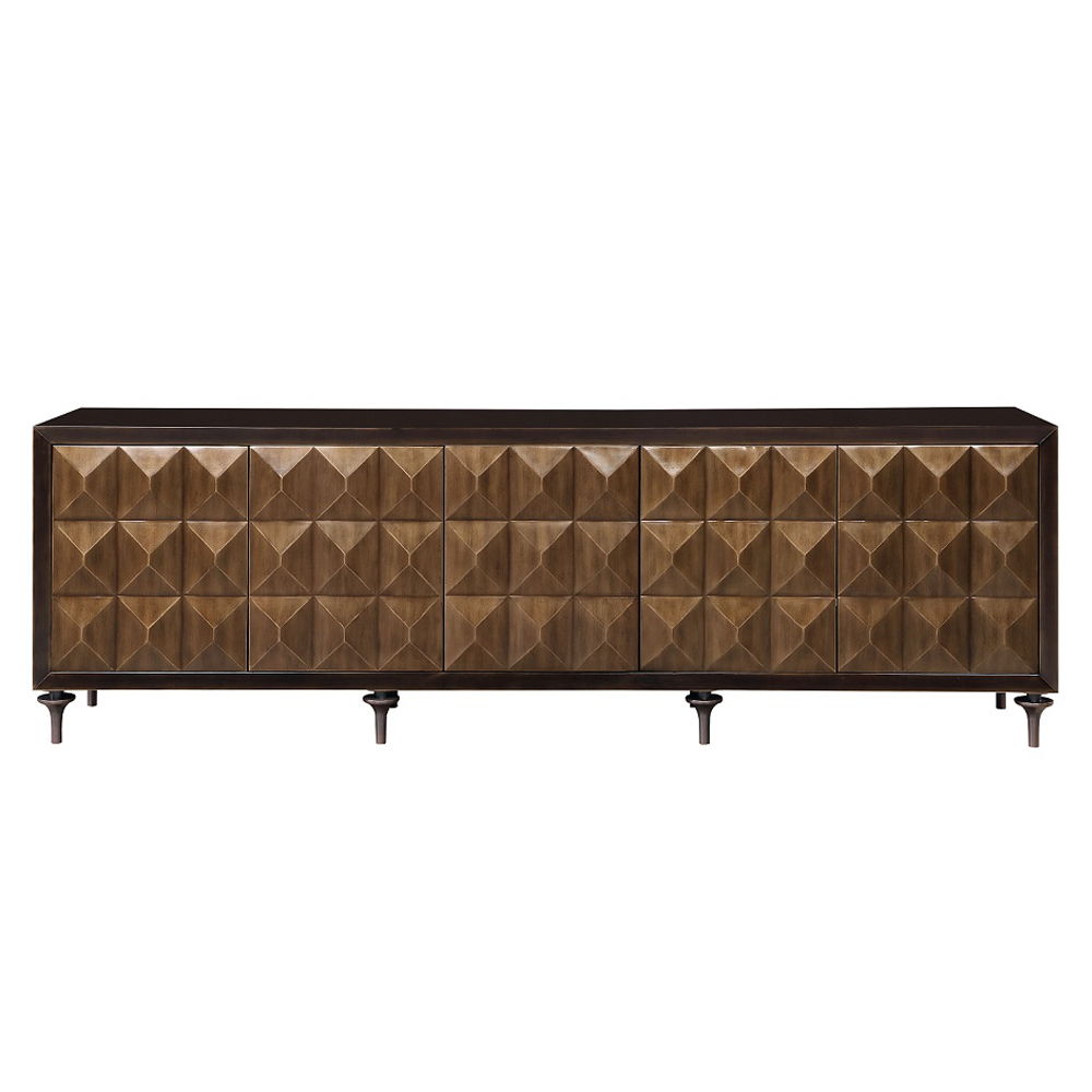 Diya - Console Cabinet - Forged Bronze & Espresso - Urban Living Furniture (Los Angeles, CA)