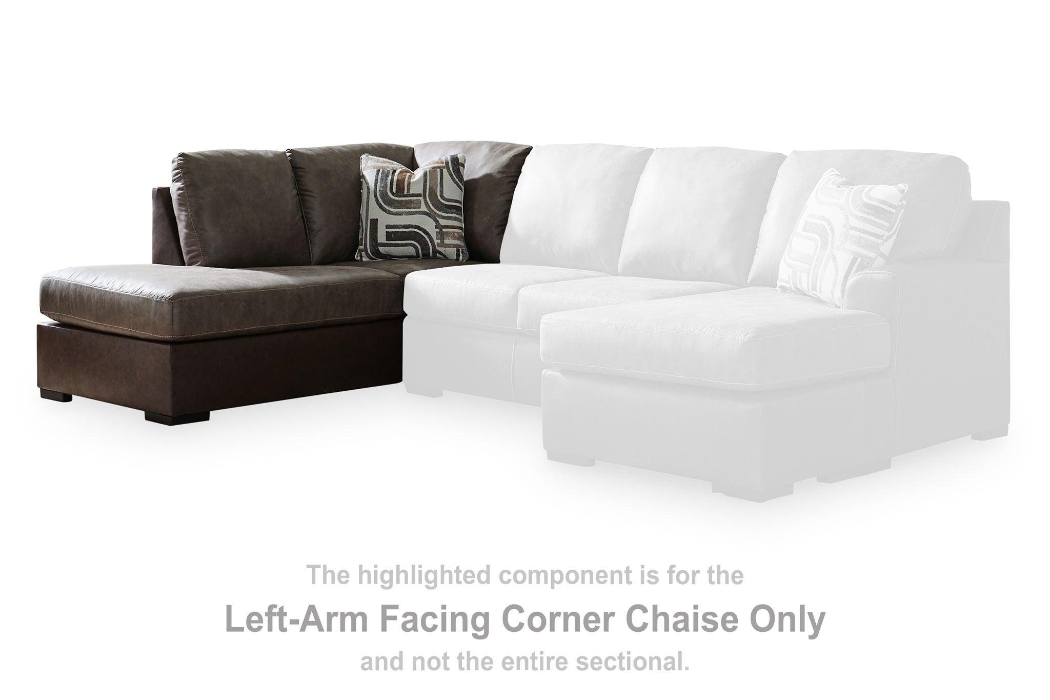 Castille Way - LAF Corner Chaise - Fossil