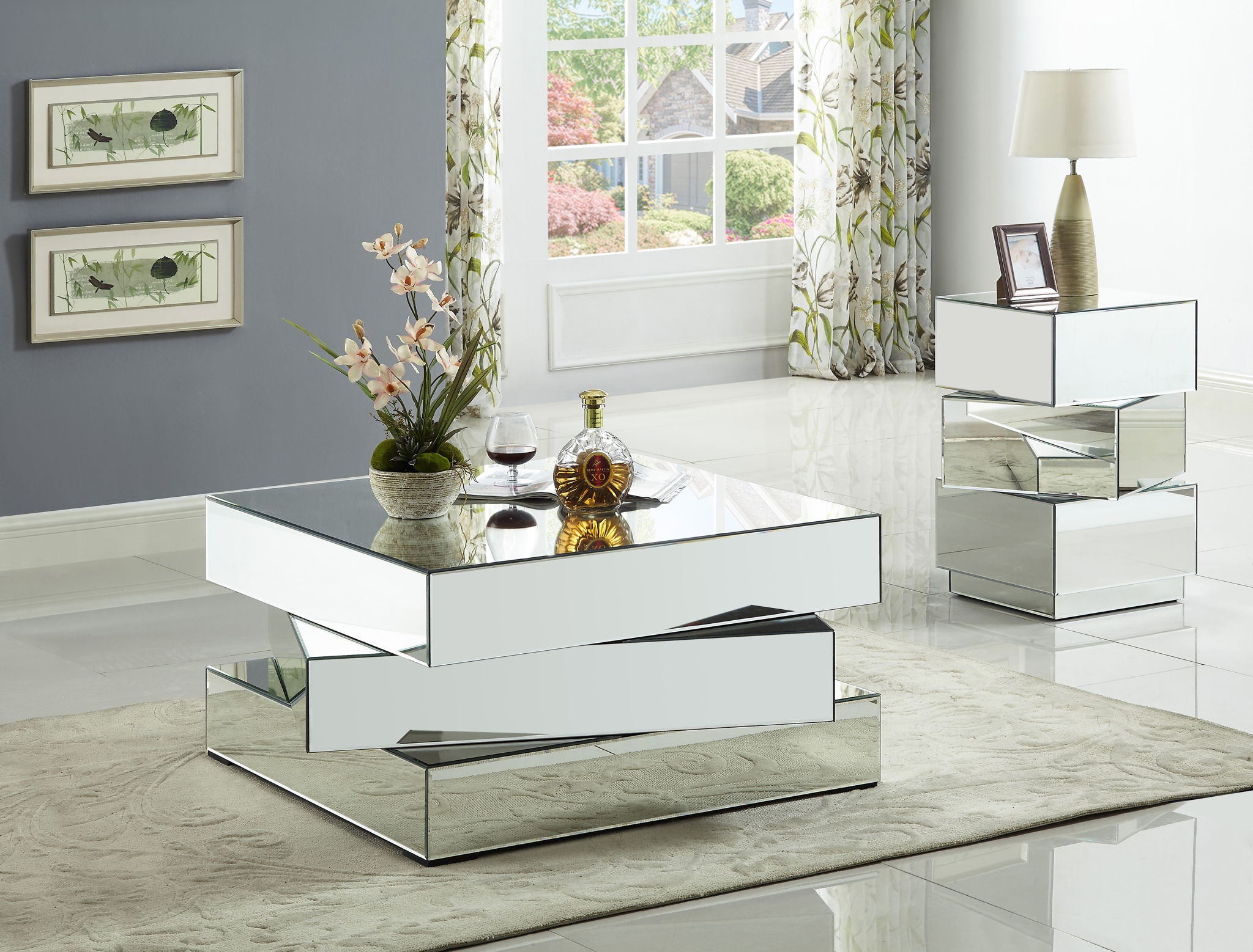 Haven - End Table - Pearl Silver - Urban Living Furniture (Los Angeles, CA)