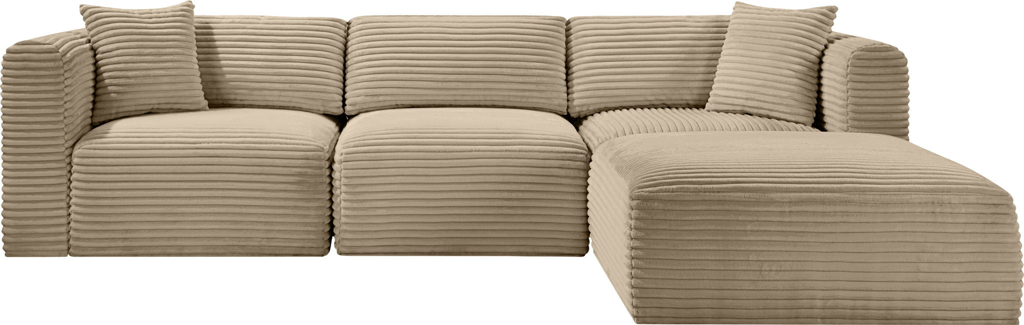 Shaggy - Fabric 4 Piece Modular Sectional - Urban Living Furniture (Los Angeles, CA)