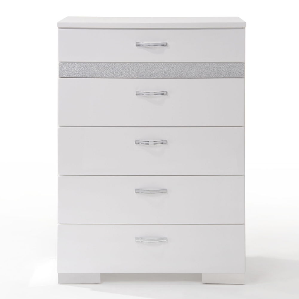Naima II - Chest - White High Gloss - Urban Living Furniture (Los Angeles, CA)