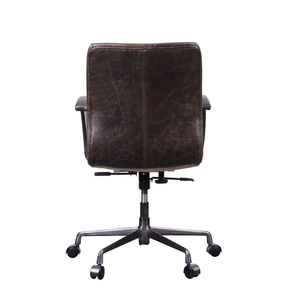 Zooey - Office Chair - Distress Chocolate Top Grain Leather - Urban Living Furniture (Los Angeles, CA)
