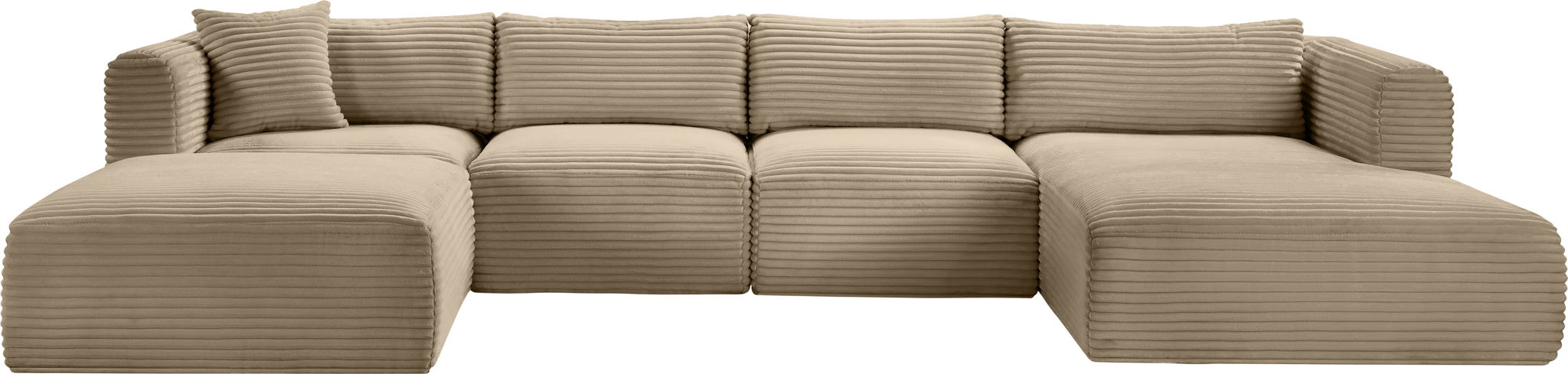 Shaggy - Fabric 5 Piece Modular Sectional With Chaise And Ottoman - Urban Living Furniture (Los Angeles, CA)