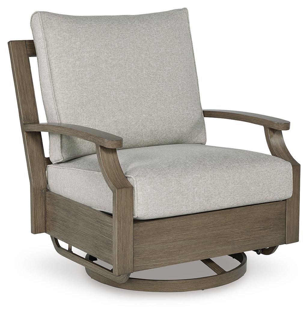 Rainier Ranch - Brown / Beige - Swivel Glider Chair With Cushion - Urban Living Furniture (Los Angeles, CA)