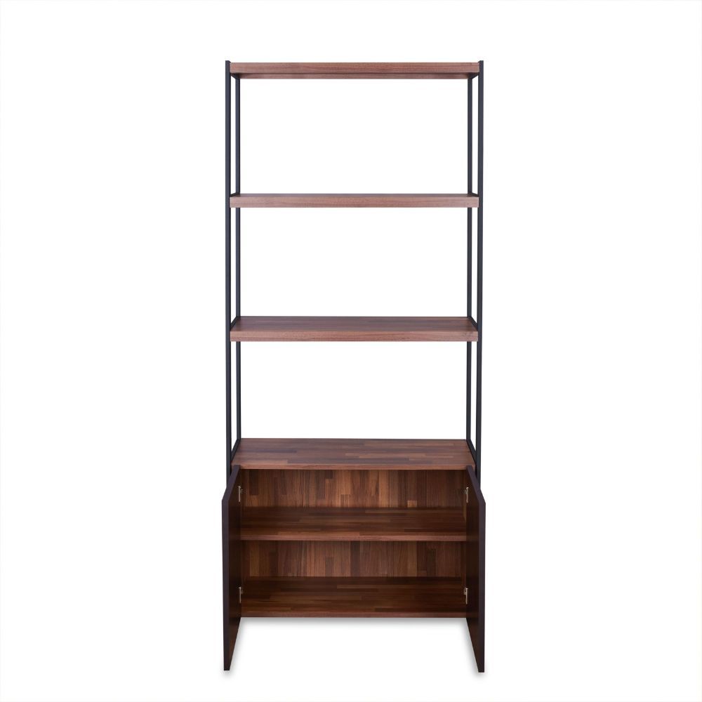 Sara - Bookshelf - Walnut & Sandy Black - Urban Living Furniture (Los Angeles, CA)