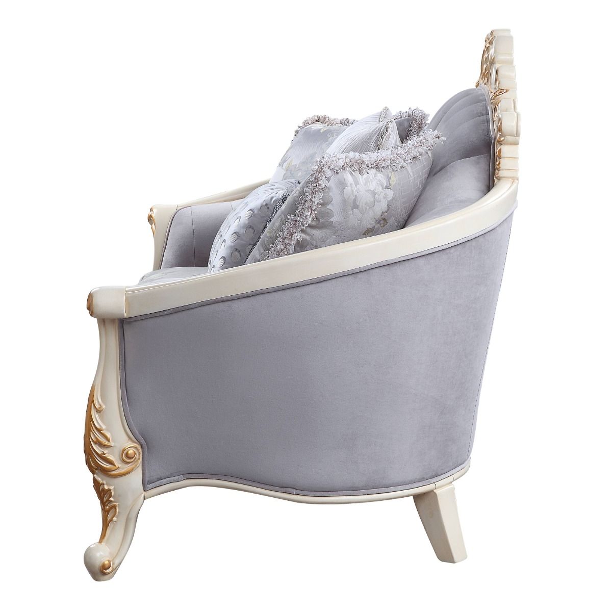 Galelvith - Sofa With 6 Pillow - Gray Fabric - Urban Living Furniture (Los Angeles, CA)