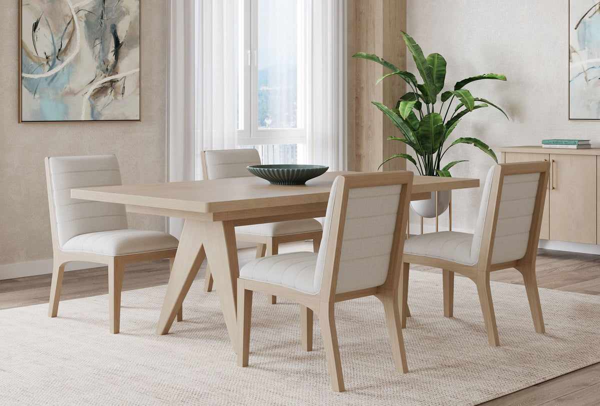 Sumire - Ash Wood Rectangular Extension Table - Ginger