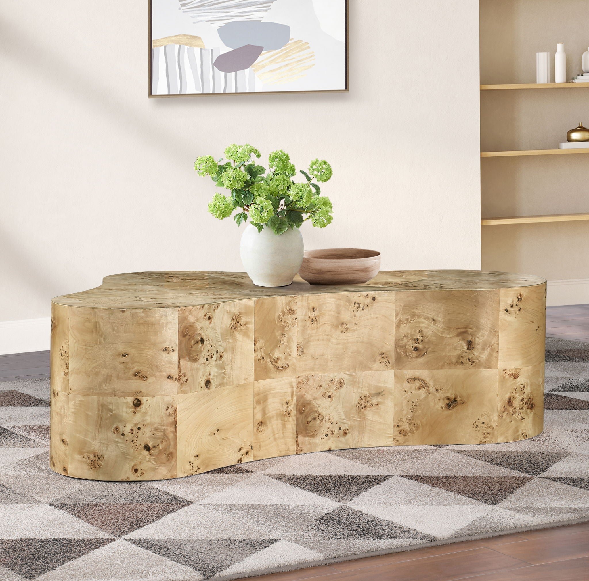 Zaire - Burl Wood Coffee Table - Urban Living Furniture (Los Angeles, CA)