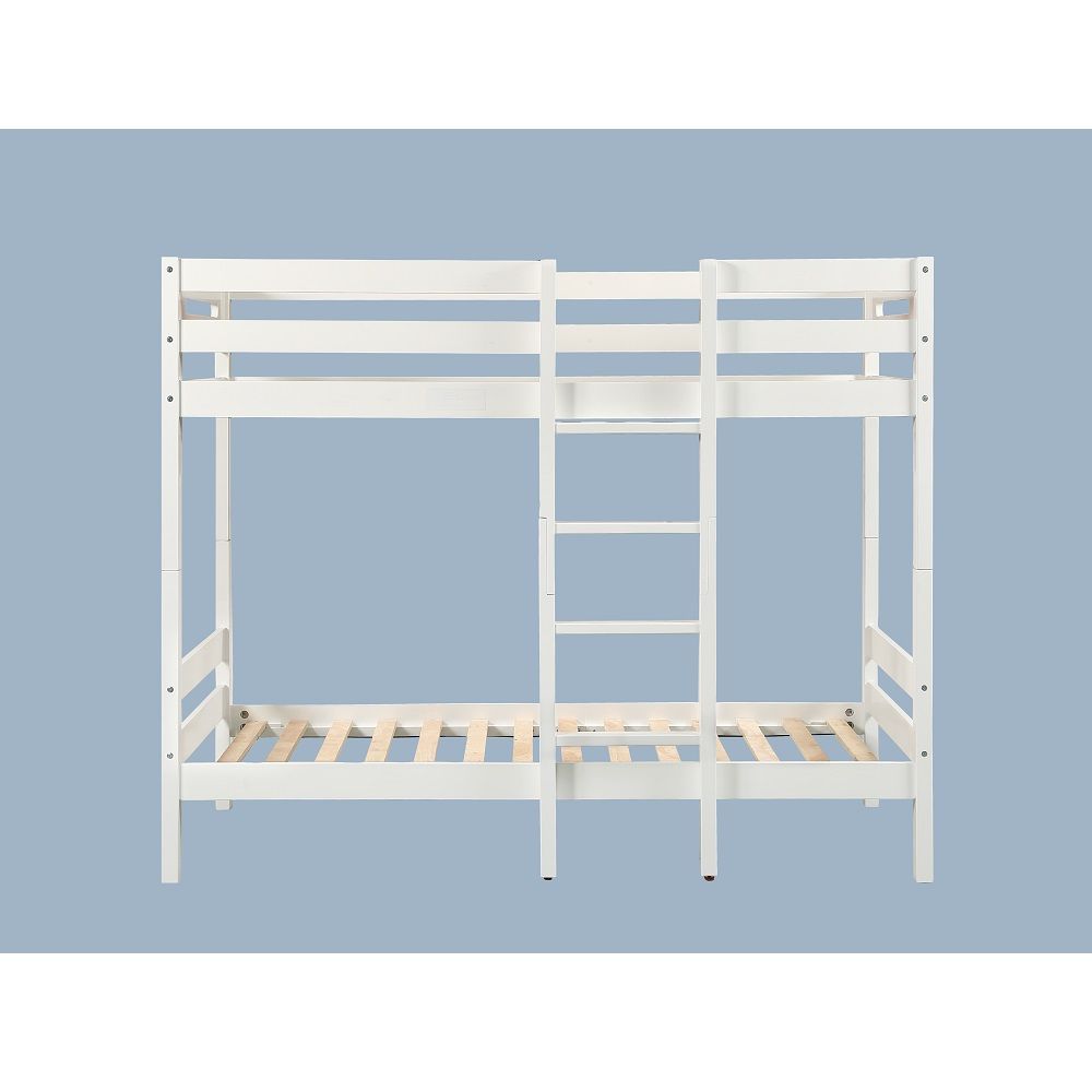Esin - Twin Over Twin Bunk Bed - White - Urban Living Furniture (Los Angeles, CA)