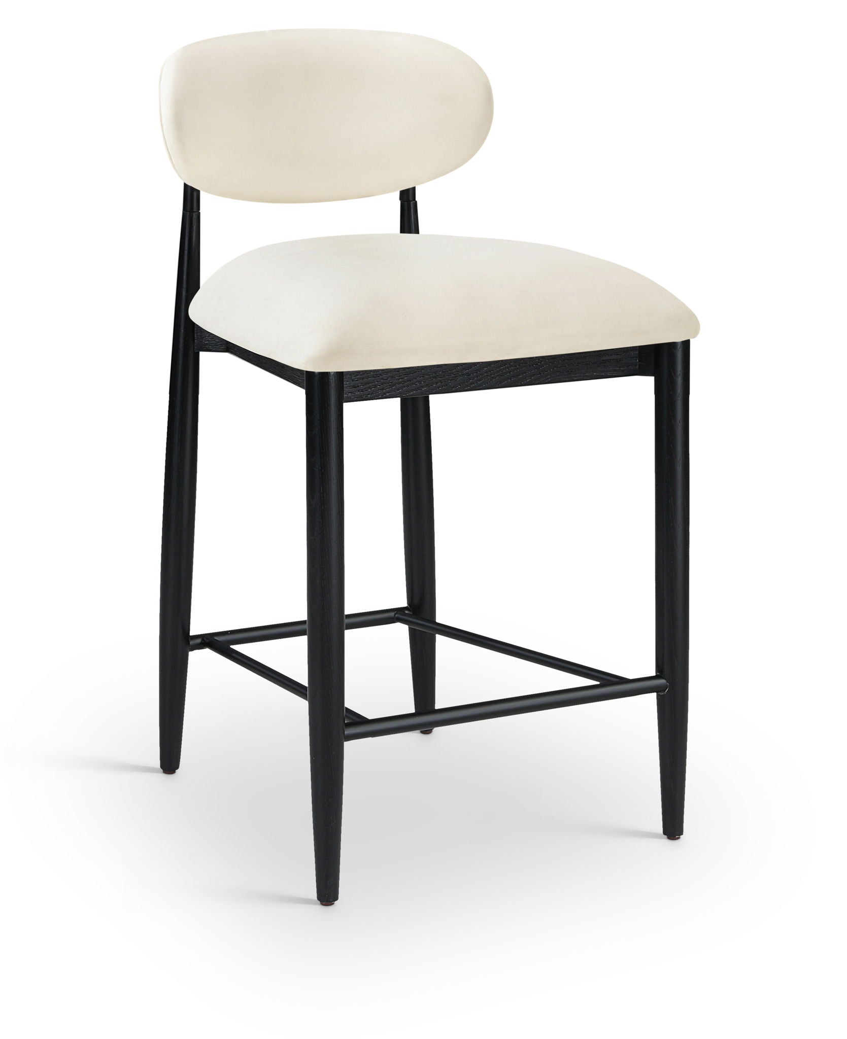 Riccio - Faux Leather Stool - Black Frame - Urban Living Furniture (Los Angeles, CA)