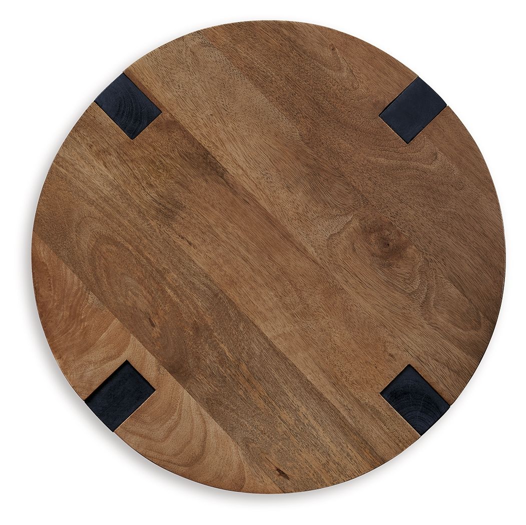 Hanneforth - Round End Table - Brown - Urban Living Furniture (Los Angeles, CA)