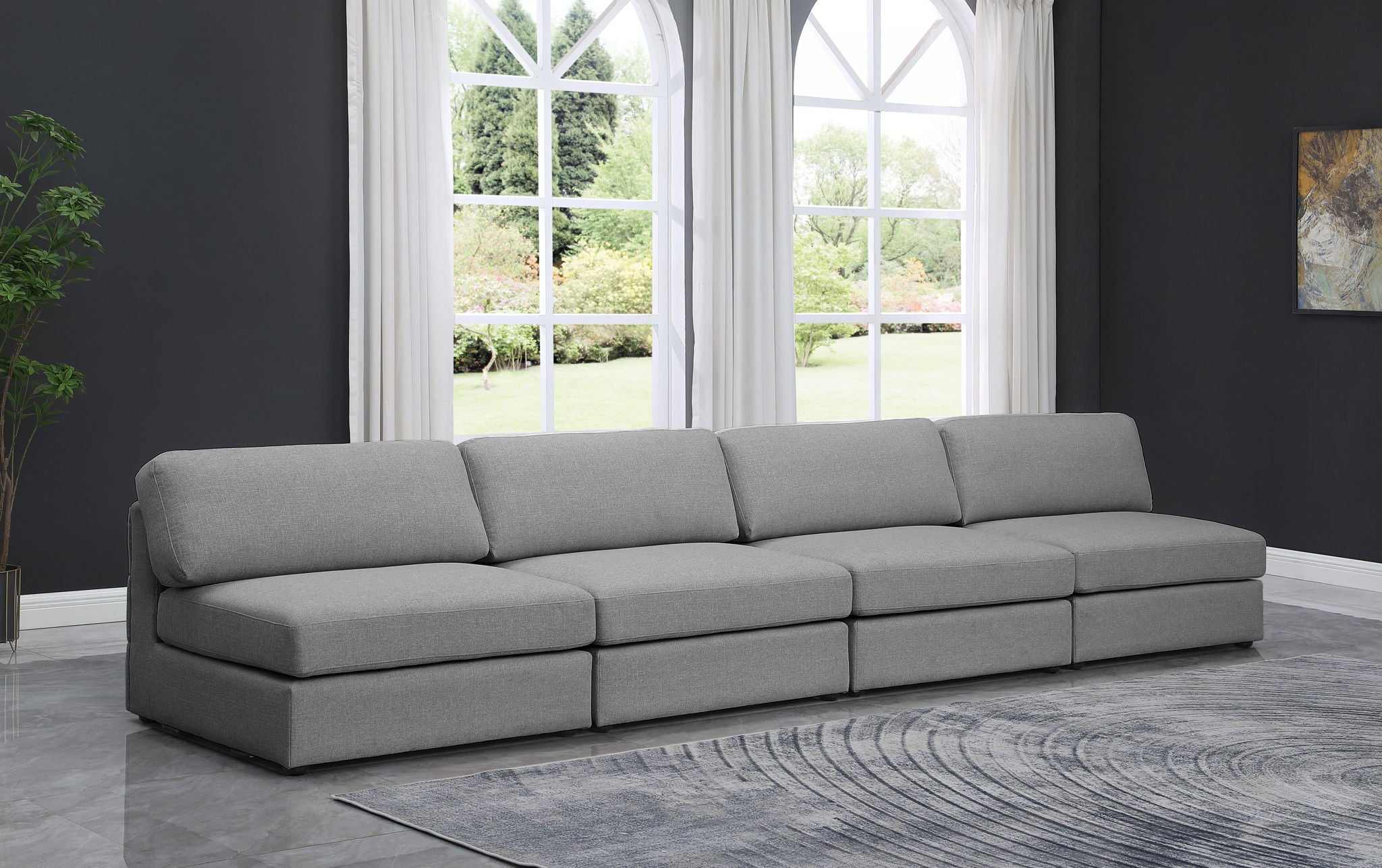 Beckham - Modular 4 Seats Armless Sofa - Urban Living Furniture (Los Angeles, CA)