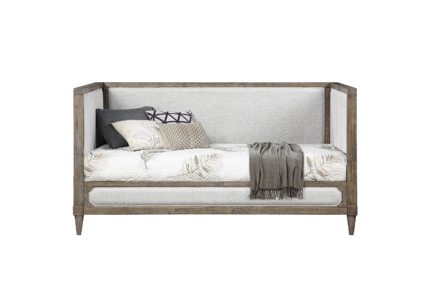 Artesia - Daybed - Tan Fabric & Salvaged Natural Finish - Urban Living Furniture (Los Angeles, CA)