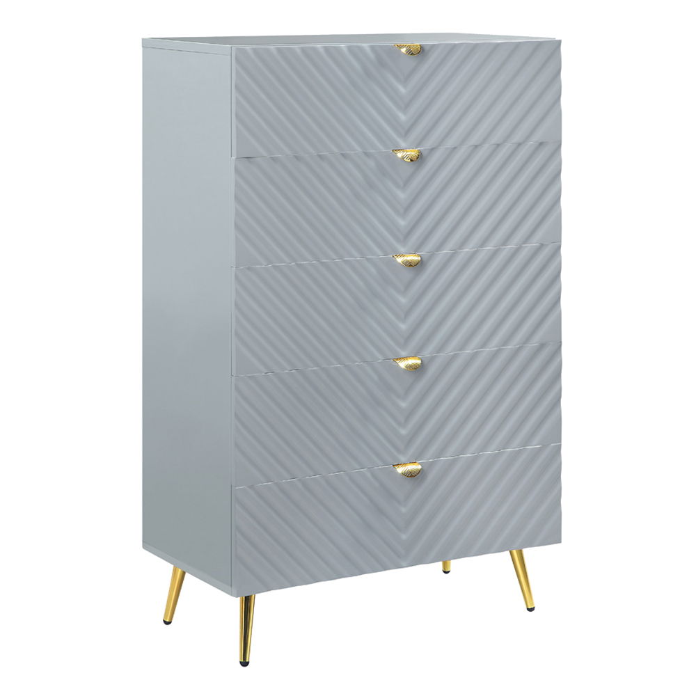 Gaines - Chest - Gray High Gloss - Urban Living Furniture (Los Angeles, CA)