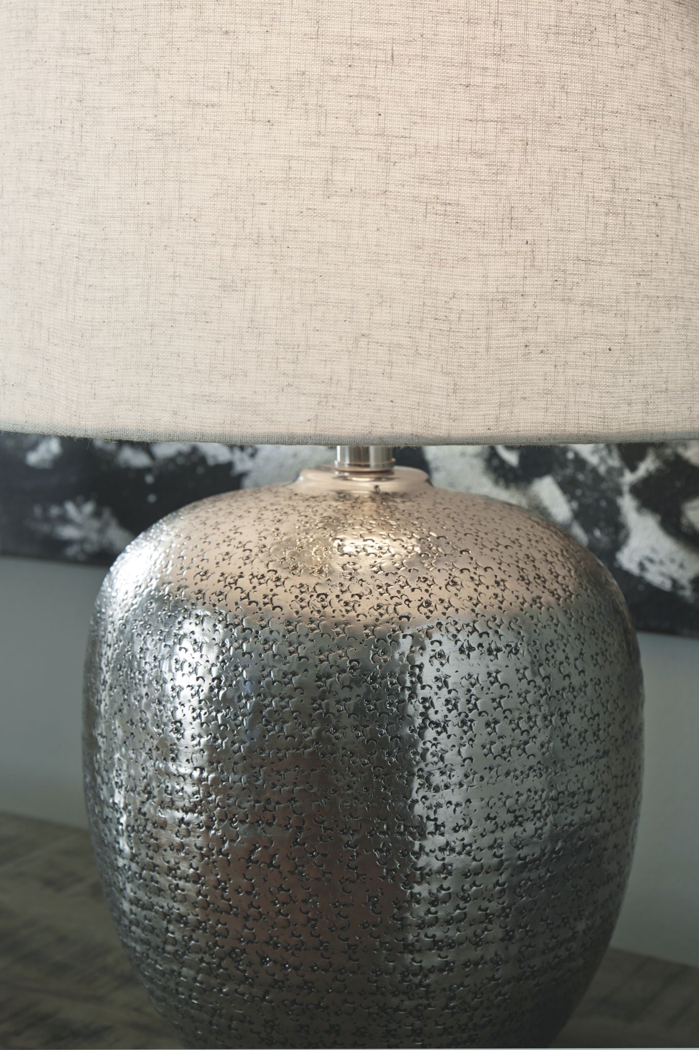 Magalie - Antique Silver Finish - Metal Table Lamp - Urban Living Furniture (Los Angeles, CA)