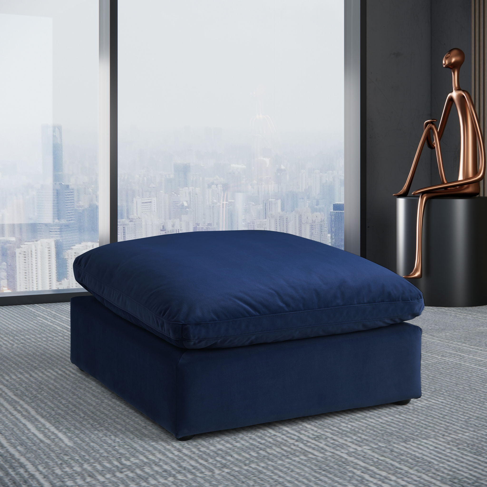 Comfy - Velvet Ottoman - Urban Living Furniture (Los Angeles, CA)