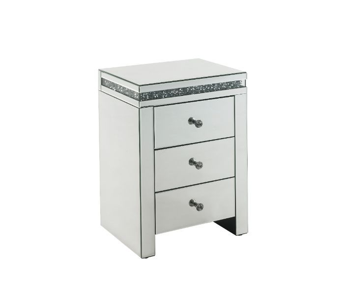Noralie - Accent Table - Mirrored & Faux Diamonds - Urban Living Furniture (Los Angeles, CA)
