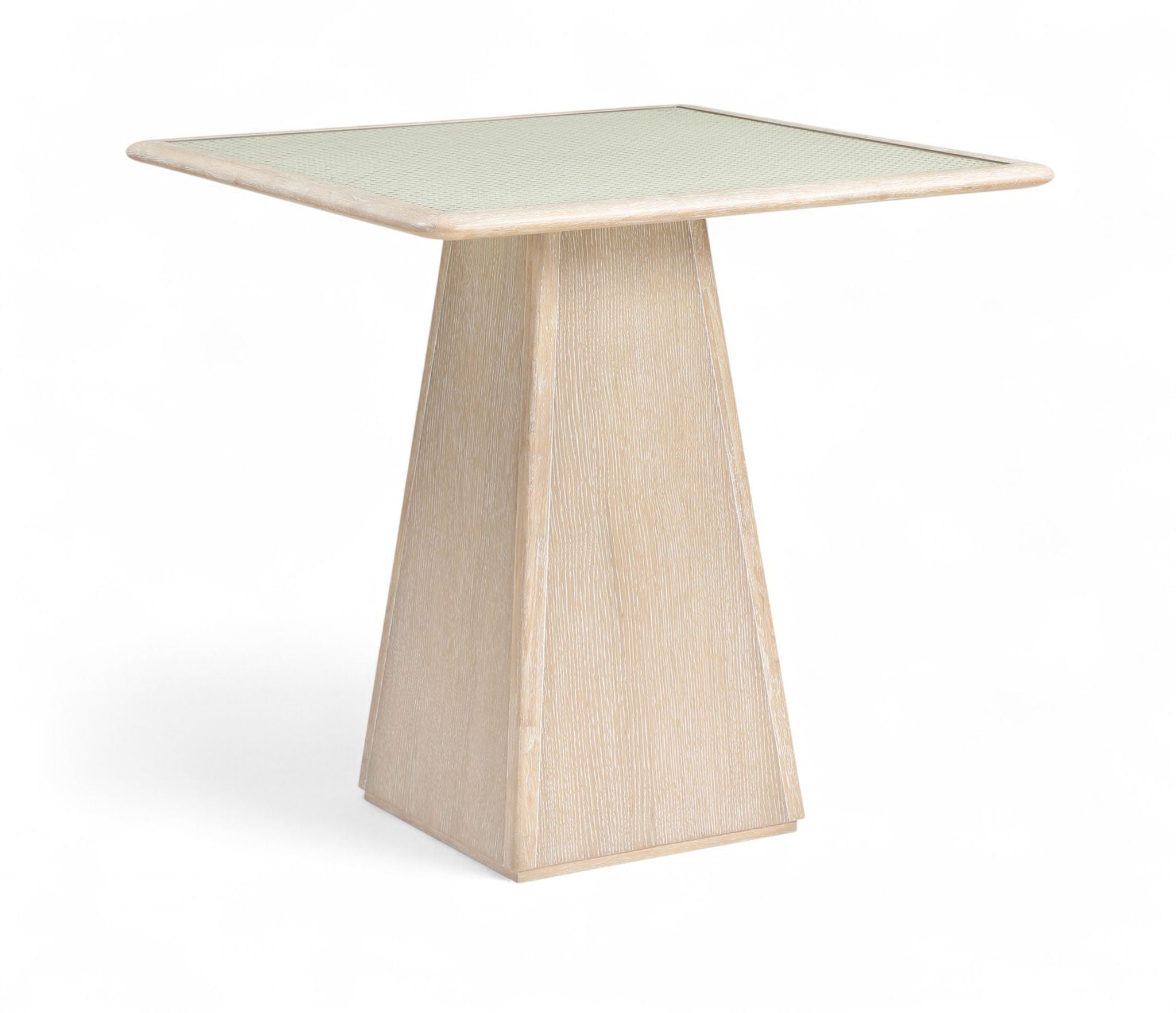 Atrium - Glass Top And Wood Base Dining Table