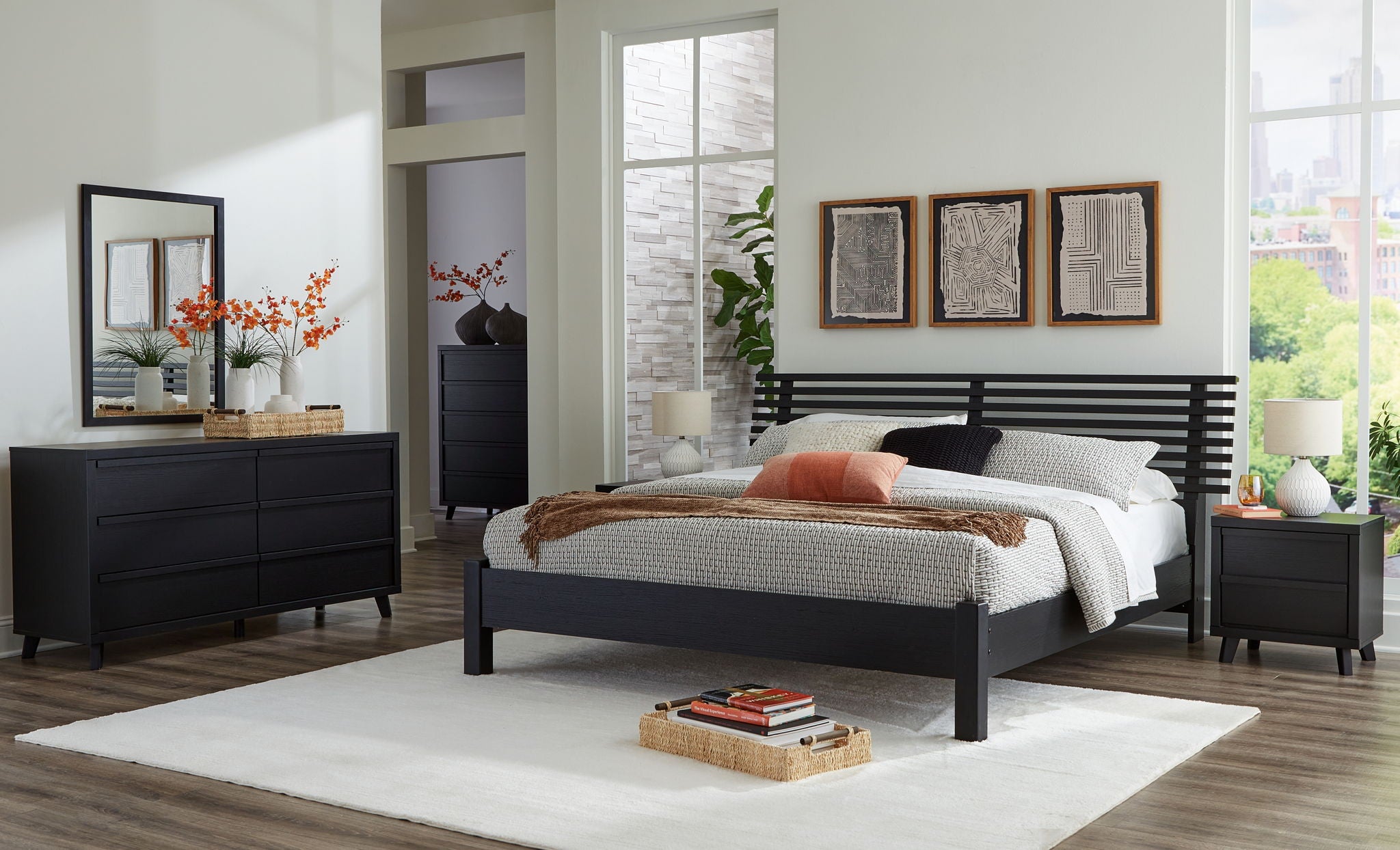 Danziar - Slat Panel Bed With Low Footboard Set - Urban Living Furniture (Los Angeles, CA)