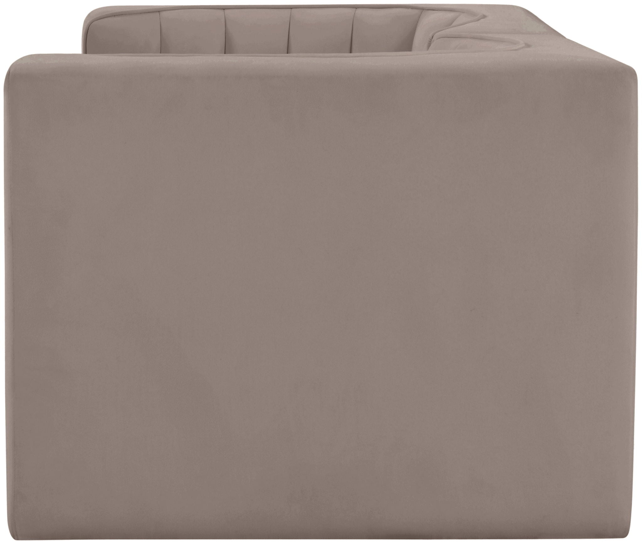 Rummi - Velvet Performance Fabric Upholstered 2 Piece Modular Loveseat - Urban Living Furniture (Los Angeles, CA)