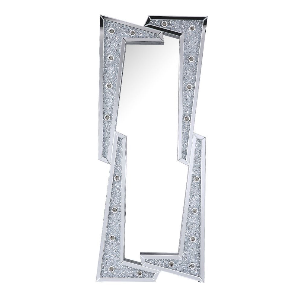 Noralie - 63" Floor Mirror - Mirrored & Faux Diamonds - Urban Living Furniture (Los Angeles, CA)
