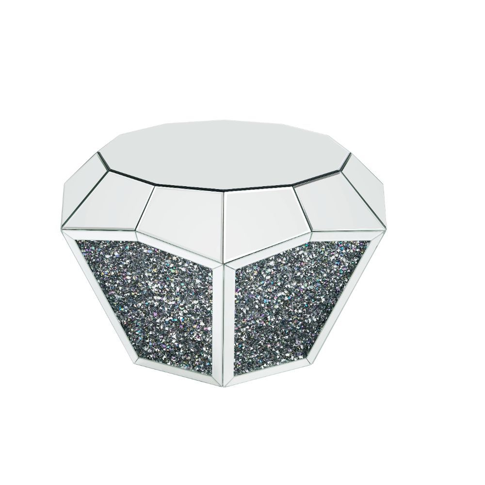 Noralie - 18" Coffee Table - Mirrored & Faux Diamonds - Urban Living Furniture (Los Angeles, CA)