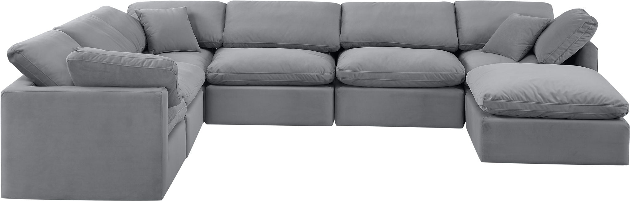 Indulge - Velvet 7 Piece Modular Sectional - Urban Living Furniture (Los Angeles, CA)