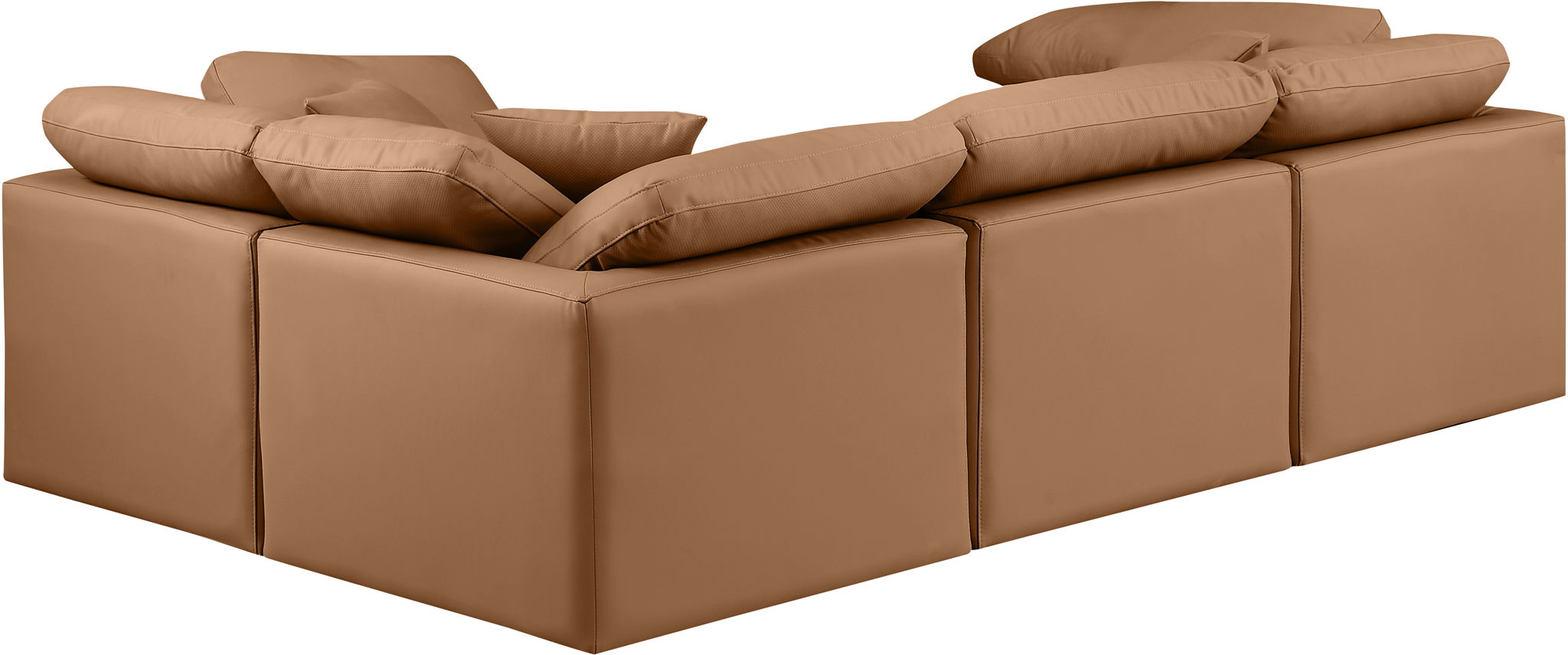 Indulge - Faux Leather 4 Piece Modular Corner Sectional - Urban Living Furniture (Los Angeles, CA)