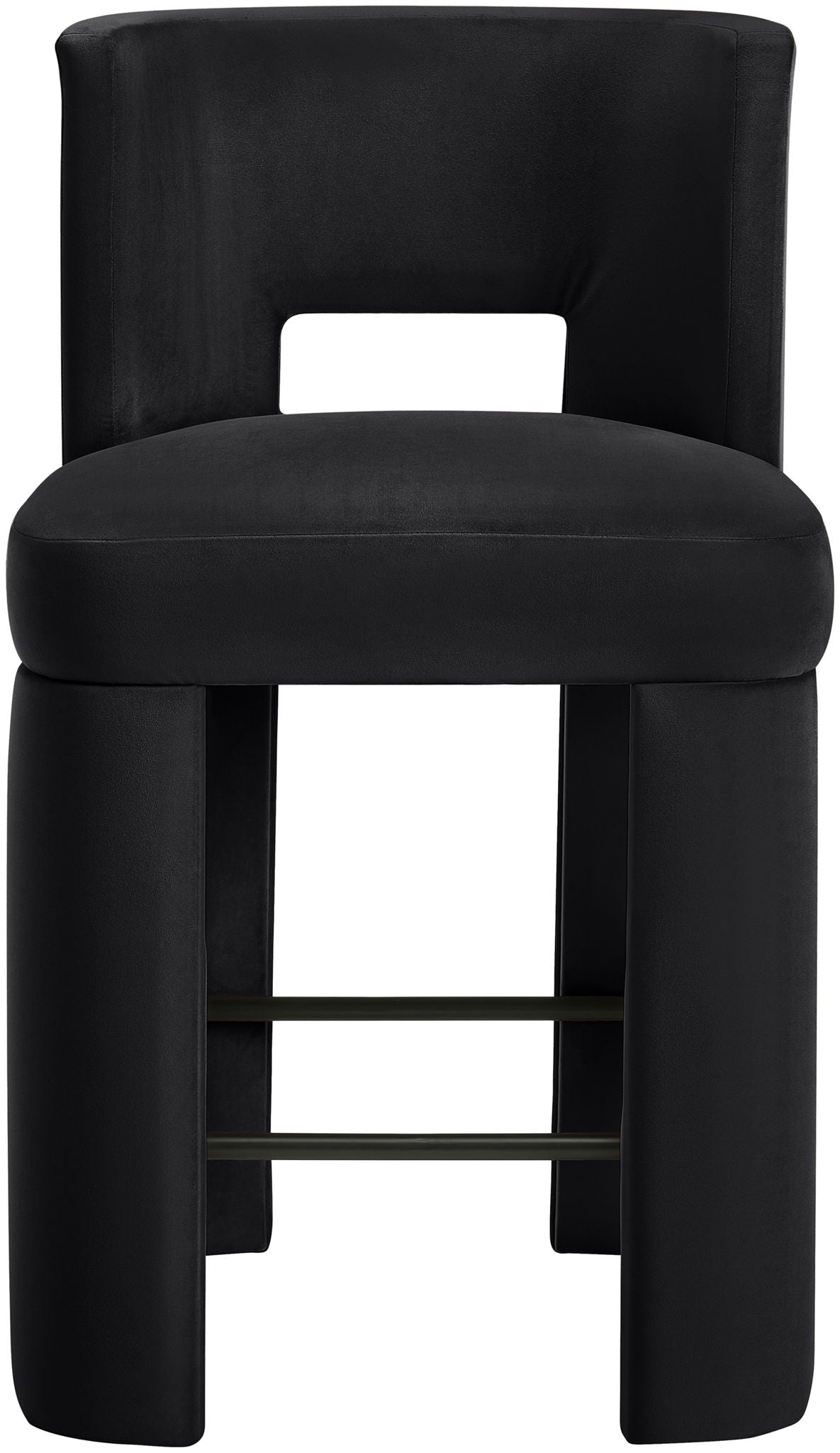 Zuno - Velvet Performance Fabric Upholstered Counter Stool (Set of 2) - Urban Living Furniture (Los Angeles, CA)
