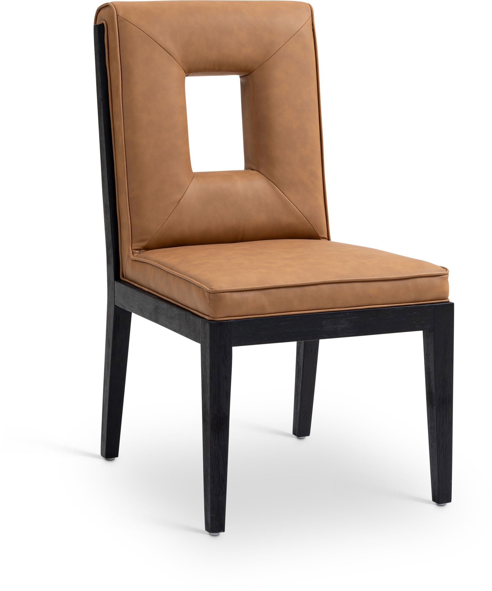 Gwendolyn - Faux Leather Dining Side Chair With Black Frame (Set of 2) - Urban Living Furniture (Los Angeles, CA)