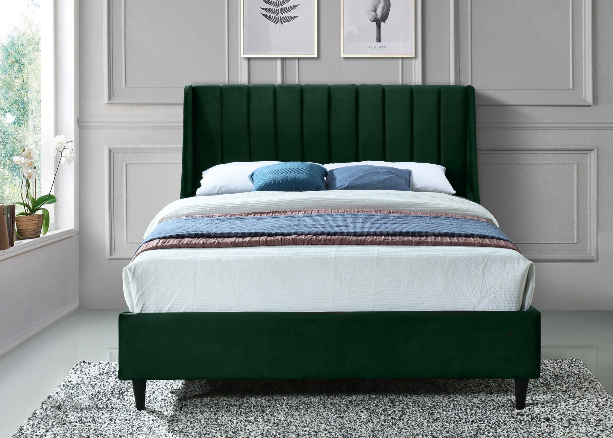 Eva - Velvet Bed - Urban Living Furniture (Los Angeles, CA)