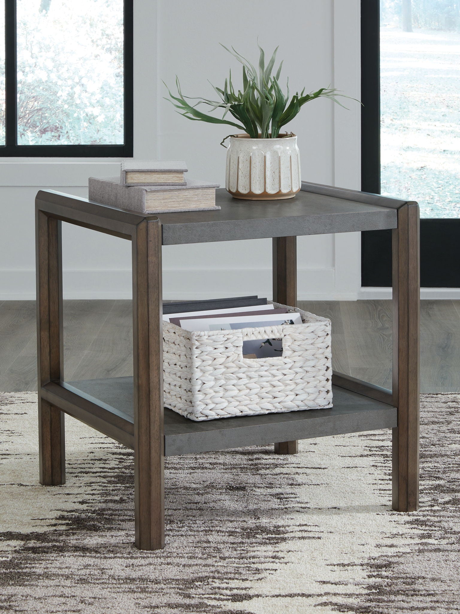 Kallenny - Brown / Gray - Rectangular End Table - Urban Living Furniture (Los Angeles, CA)