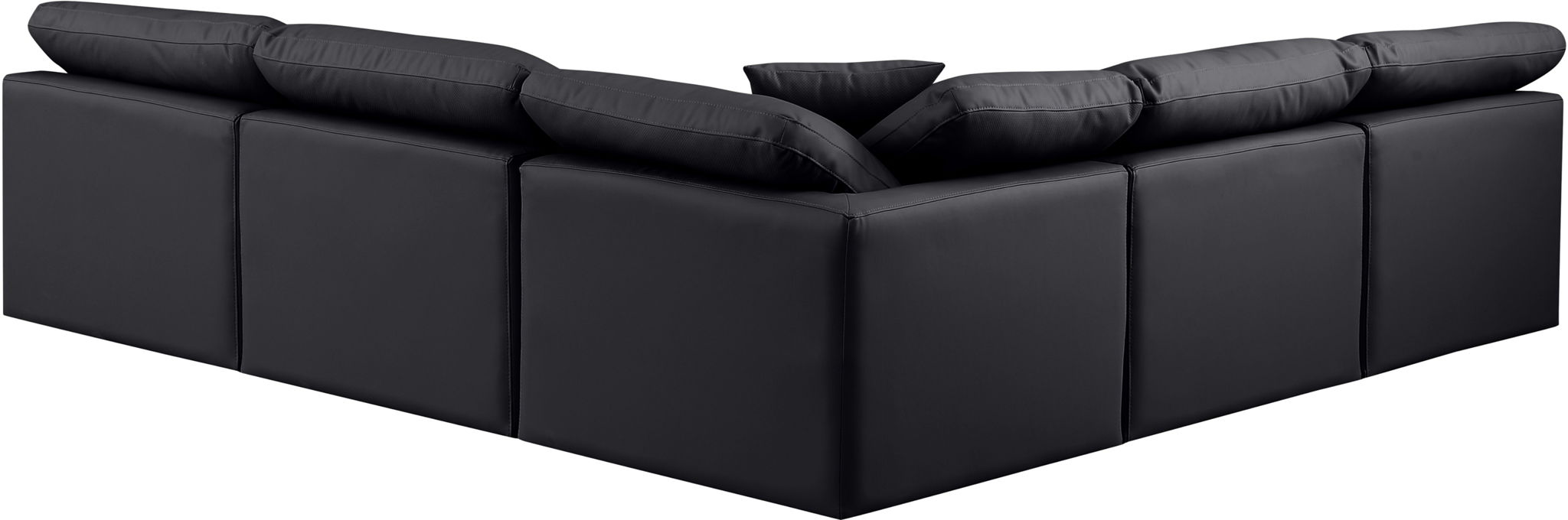 Indulge - Faux Leather 5 Piece Modular Corner Armless Sectional - Urban Living Furniture (Los Angeles, CA)