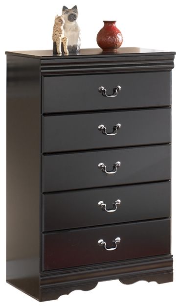 Huey Vineyard - Black - Five Drawer Chest - Urban Living Furniture (Los Angeles, CA)