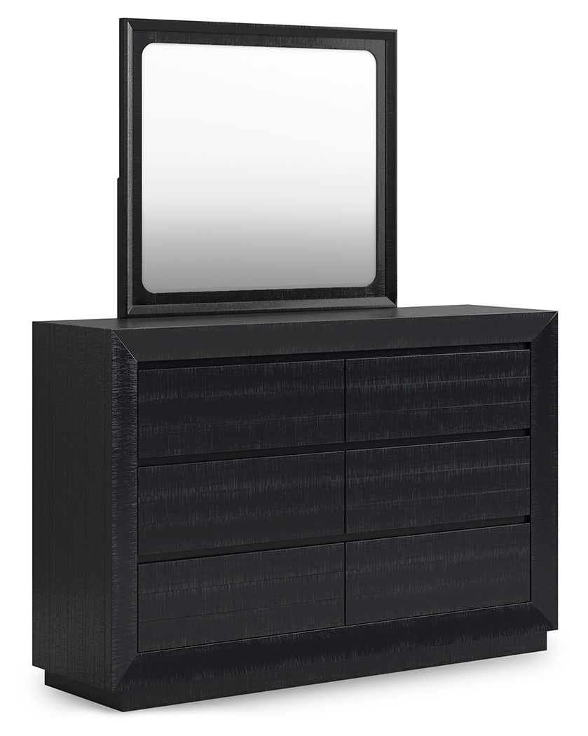 Londer - Black - Dresser And Mirror - Urban Living Furniture (Los Angeles, CA)