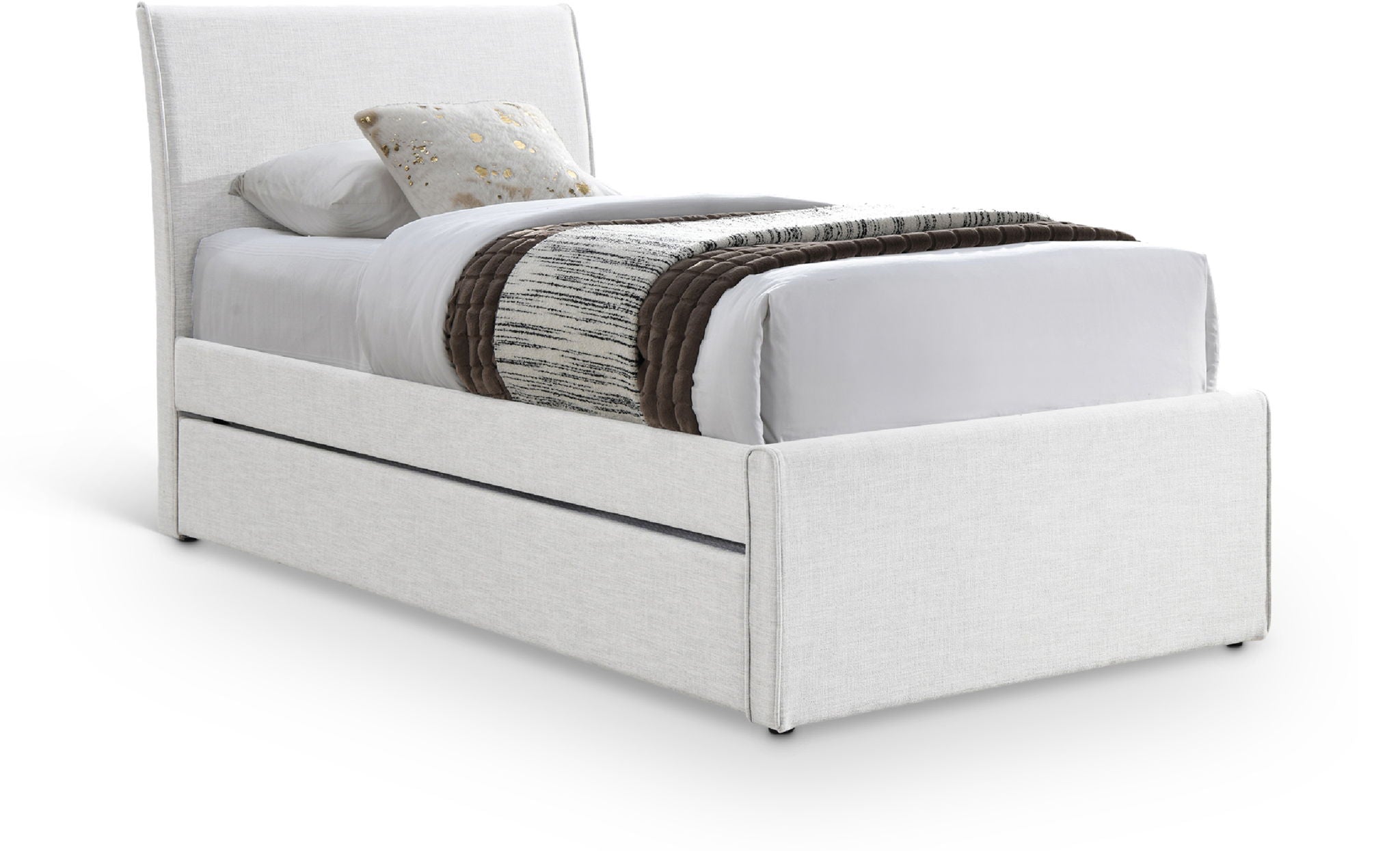 Myles - Linen Twin Trundle Bed - Urban Living Furniture (Los Angeles, CA)