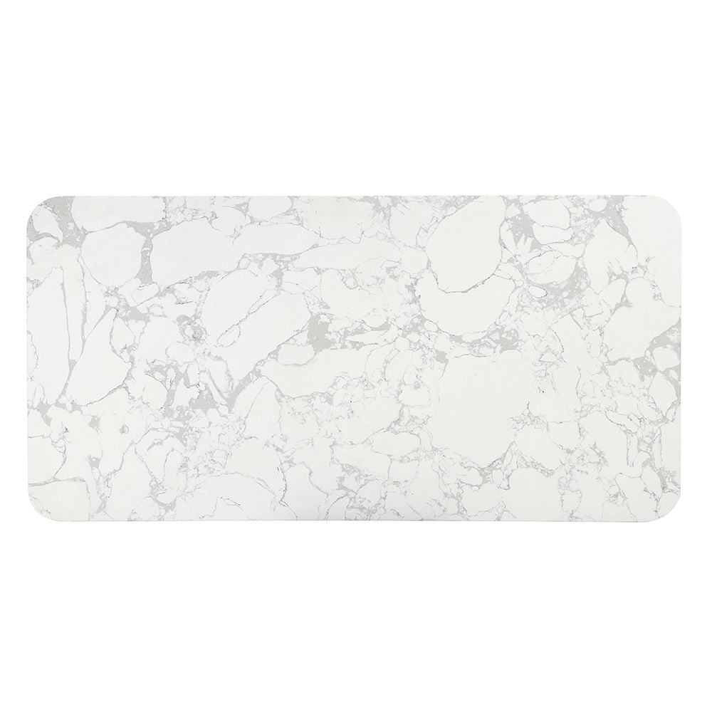 Clayten - Dining Table With Marble Top - White Natural Marble Top & Espreeso Finish - Urban Living Furniture (Los Angeles, CA)