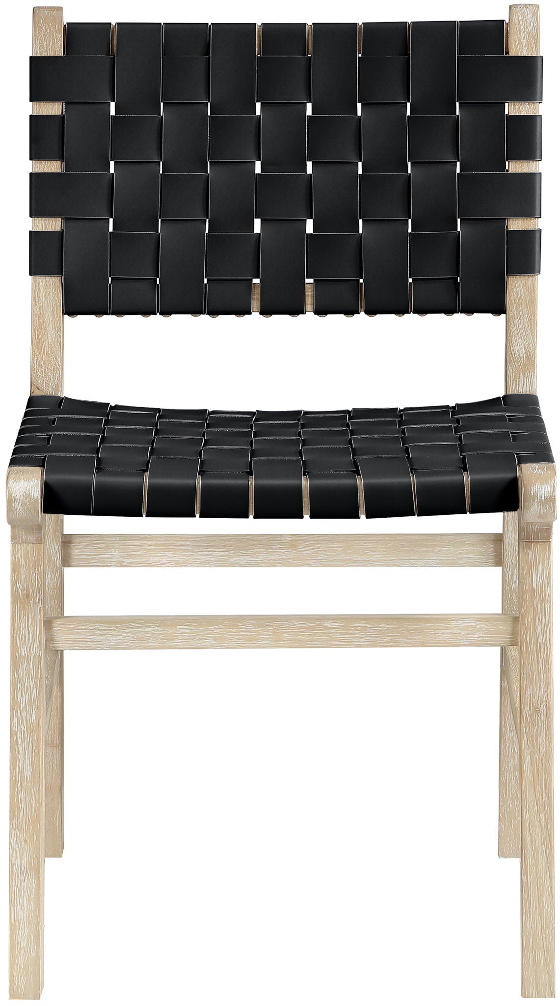 Entwine - Vegan Leather Upholstered Dining Chair - Painted Natural - Urban Living Furniture (Los Angeles, CA)